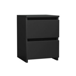 Sundaze Chest Of Drawers Storage Bedroom Furniture Cabinet 2 Drawer Black 30X30X40Cm - thumbnail 1
