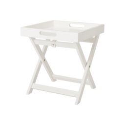 Matt White Tray Table (H)44Cm (W)40Cm (D)40Cm - thumbnail 2