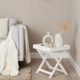Matt White Tray Table (H)44Cm (W)40Cm (D)40Cm - thumbnail 6