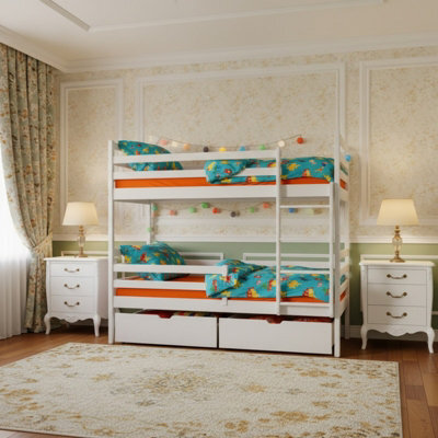 Kids Bunk Bed Modern Design Durable Construction Perfect For A Childs Room Easy To Assemble Comfortable And Safe Cashmere - image 1