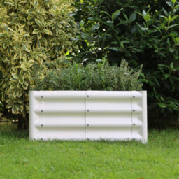 Harbour Housewares Raised Garden Beds - 2X Anthracite Semi-Circle Bottomless Galvanised Steel Metal Planter Box 120 X 60Cm - thumbnail 7