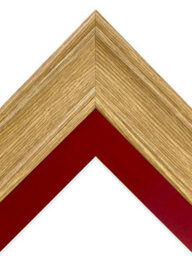 Frames By Post Scandi Oak Frame With Red Mount For Image Size 9 X 6 - thumbnail 3
