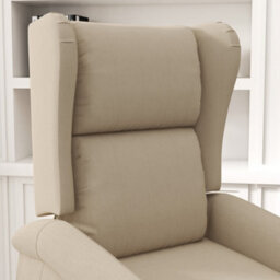 Homcom Power Lift Chair For The Elderly Fabric Recliner Armchair W/ Remote Beige - thumbnail 8