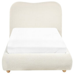 Beliani Ottoman Bed Boucle Blagnac 90 X 200 Cm (Eu Single) Off-White - thumbnail 8