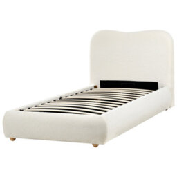 Beliani Ottoman Bed Boucle Blagnac 90 X 200 Cm (Eu Single) Off-White - thumbnail 6