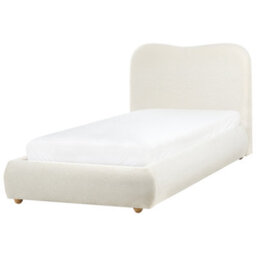 Beliani Ottoman Bed Boucle Blagnac 90 X 200 Cm (Eu Single) Off-White - thumbnail 7