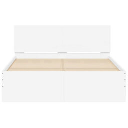 Walplus Engineered Wood Bed Frame With Headboard Rgb Led Lights And Slatted Base For Bedroom - thumbnail 7