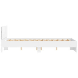 Walplus Engineered Wood Bed Frame With Headboard Rgb Led Lights And Slatted Base For Bedroom - thumbnail 8