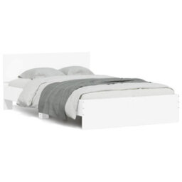 Walplus Engineered Wood Bed Frame With Headboard Rgb Led Lights And Slatted Base For Bedroom - thumbnail 5