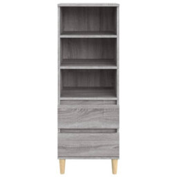 Berkfield Highboard Grey Sonoma 40X36X110 Cm Engineered Wood - thumbnail 3