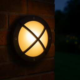 Garden Lights Modern Outdoor Led Bulkhead Wall Light, Ip65 Waterproof Grey - thumbnail 4