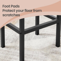 Ledrem Bar Stools Set Of 2, Industrial Kitchen Breakfast Chairs With Footrest, 40 X 30 X 65 Cm, Rustic Brown And Black - thumbnail 6