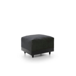 Abakus Direct Dylan Collection Footstool In Black - thumbnail 2