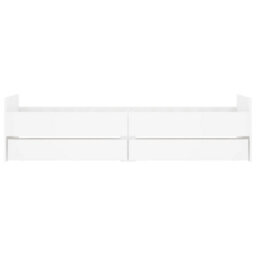 Berkfield Bed Frame With Drawers Without Mattress White 90X190 Cm Single - thumbnail 6