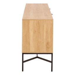 Furniture To Go Jaipur Sideboard With 2 Doors And 2 Shelves In Oak - thumbnail 4