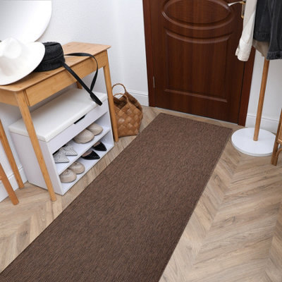 RugsX Carpet, Runner Sisal Sion A5165A Melange Flat Woven Brown 70X200 Cm - image 1