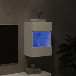 Vidaxl Tv Wall Cabinet With Led Lights White 40X30X60.5 Cm - thumbnail 4