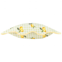 furn. Furn Fruits Lemons Gingham Check Outdoor Cushion Cover - thumbnail 3