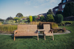 Churnet Valley Garden Furniture Ltd Valley 4 Seat Set 1Xc 1X3B Straight Tray - thumbnail 4