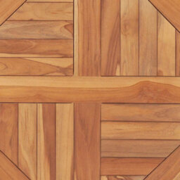 Walplus Table Top Solid Teak Wood Round 2.5 Cm 60 Cm - thumbnail 5