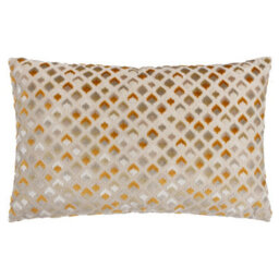 Paoletti Lexington Velvet Jacquard Feather Filled Cushion - thumbnail 1