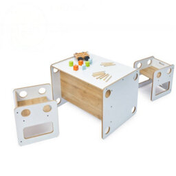 Jerenss Goldfinch Activity Table & Chair Set For Kids Toddlers, 2-Piece Kids Table And Chair Set For Nursery, Playroom, Classroom - thumbnail 2