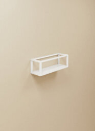 Cosmic Shelf With Towel Rail, White Matt, Wall-Mounted, 35 Cm. Collection The Grid - thumbnail 1