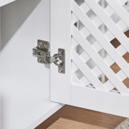 Sobuy Bzr210-W, Under Sink Bathroom Cabinet With 2 Doors & Open Shelf Bathroom Sink Storage Cabinet,white - thumbnail 9