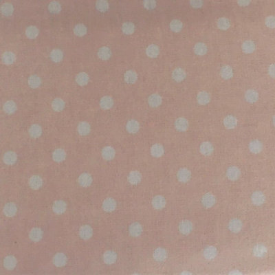 Just So Home Luxury Brushed Cotton Flannelette Flat Sheet (Pink Polka Dot, Single)