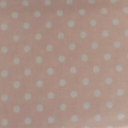 Just So Home Luxury Brushed Cotton Flannelette Flat Sheet (Pink Polka Dot, Single)