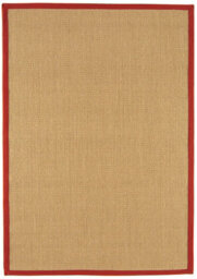 Red Bordered Plain Modern Easy To Clean Rug For Dining Room Bed Room And Living Room-200Cm X 300Cm - thumbnail 1