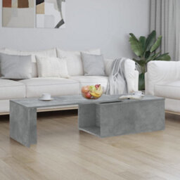 Vidaxl Coffee Table Concrete Grey 150X50X35 Cm Engineered Wood - thumbnail 1