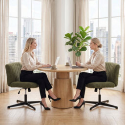 Homcom Desk Chair With Wide Seat, Thick Padding, Rock Function, Green - thumbnail 9