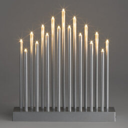 Christow Christmas Silver Candle Bridge Light - thumbnail 2