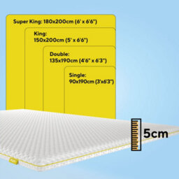 Brightr Sleep Brightr Aurora 2 In 1 Medium Firm Mattress Topper Single - thumbnail 8