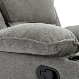 More4Homes Sydney 1 Seater Fabric Manual Recliner Chair (Grey) - thumbnail 6