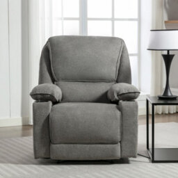 More4Homes Sydney 1 Seater Fabric Manual Recliner Chair (Grey) - thumbnail 8