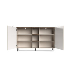 Heze Furniture Evo 2 Door Sideboard With Shelves Textured Modern Design - thumbnail 5