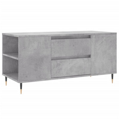 Berkfield Modern Coffee Table Concrete Grey 102X44.5X50 Cm Engineered Wood - image 1