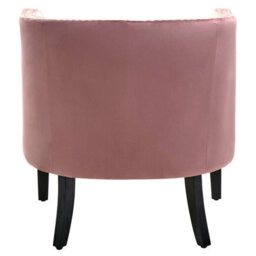Orsina Pink Velvet Studded Chair, Easy To Clean Leather Armchair, Body Supportive Accent Chair - thumbnail 4