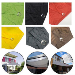 Grey Rectangular Polyester Shade Sail Waterproof - thumbnail 5