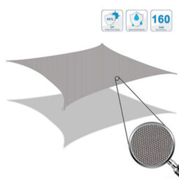 Grey Rectangular Polyester Shade Sail Waterproof - thumbnail 2