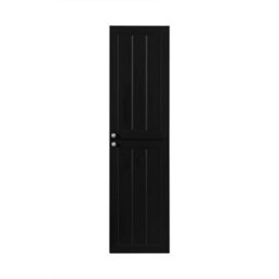 Heze Furniture Gusto Scandi Style Tall Bathroom Wall Cabinet - Black - thumbnail 3