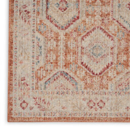 Multicoloured Traditional Bordered Geometric Easy To Clean Rug For Living Room Bedroom & Dining Room-239Cm X 310Cm - thumbnail 5