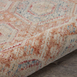 Multicoloured Traditional Bordered Geometric Easy To Clean Rug For Living Room Bedroom & Dining Room-239Cm X 310Cm - thumbnail 9