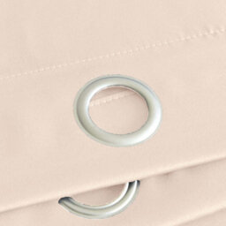 Ameha Cream Plain Curtain Blackout Thick Thermal Insulated Bedroom Kitchen 66'' X 54'' Curtain Pair With Tie Backs Pair - thumbnail 7
