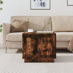 Vidaxl Coffee Table Smoked Oak 51X50X44 Cm Engineered Wood - thumbnail 1