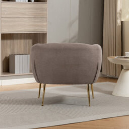 Unknown Stanton  81Cm Wide Brown Soft Fabric Accent Chair - thumbnail 6