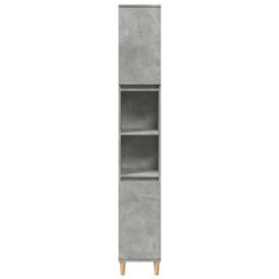 Berkfield Bathroom Cabinet Concrete Grey 30X30X190 Cm Engineered Wood - thumbnail 4