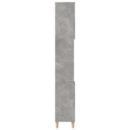 Berkfield Bathroom Cabinet Concrete Grey 30X30X190 Cm Engineered Wood - thumbnail 6